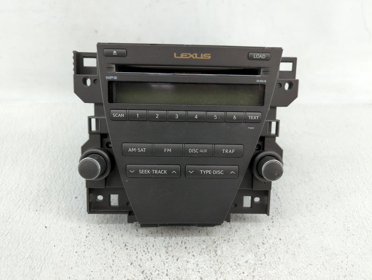 2007-2009 Lexus Es350 Am Fm Cd Player Radio Receiver 345609 - Oemusedautoparts1.com