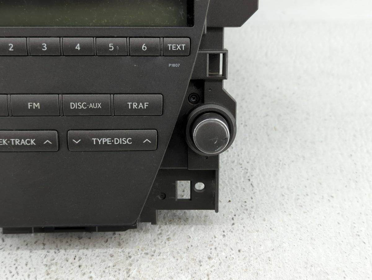 2007-2009 Lexus Es350 Am Fm Cd Player Radio Receiver 345609 - Oemusedautoparts1.com