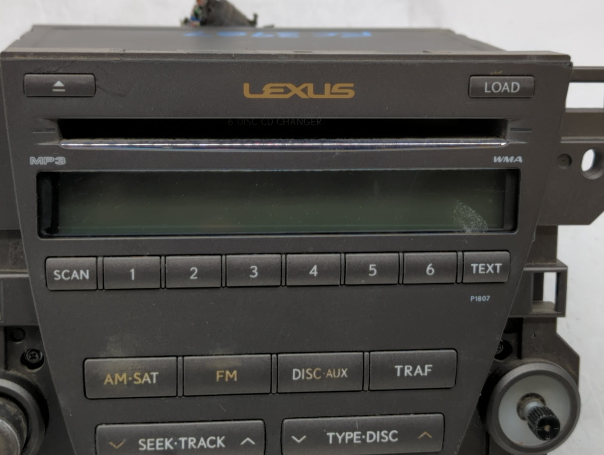 2007-2009 Lexus Es350 Am Fm Cd Player Radio Receiver 348813 - Oemusedautoparts1.com