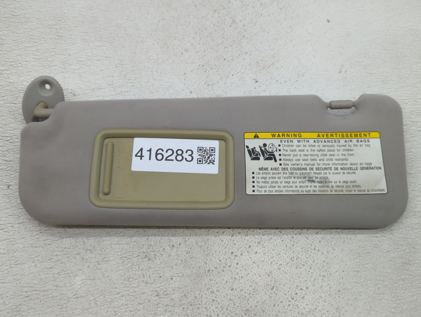2007-2009 Lexus Es350 Sun Visor Shade Replacement Driver Left Mirror Fits Fits 2007 2008 2009 OEM Used Auto Parts - Oemuseda