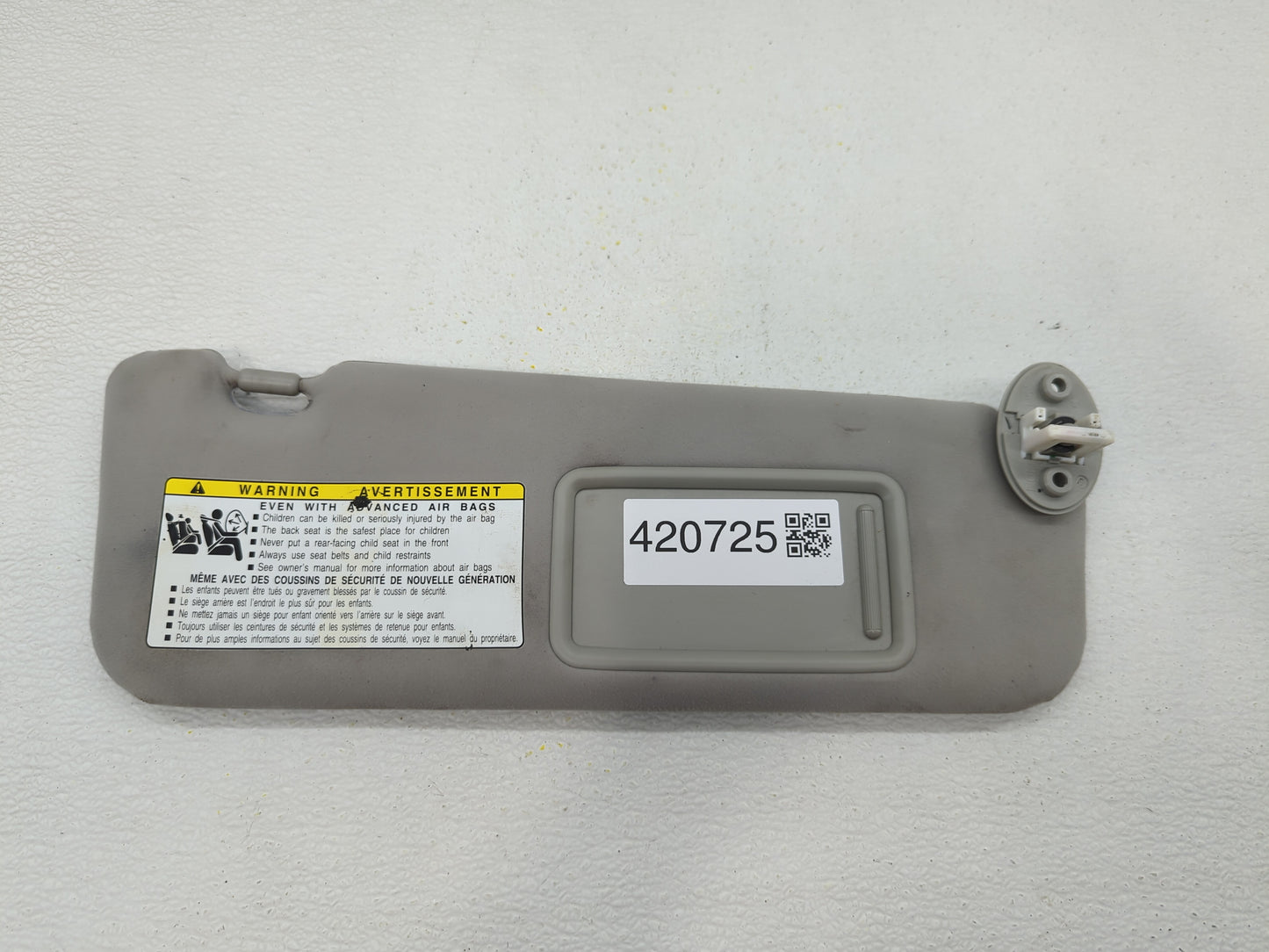 2007-2009 Lexus Es350 Sun Visor Shade Replacement Passenger Right Mirror Fits Fits 2007 2008 2009 OEM Used Auto Parts - Oemu