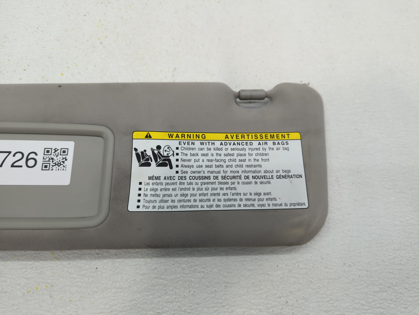 2007-2009 Lexus Es350 Sun Visor Shade Replacement Driver Left Mirror Fits Fits 2007 2008 2009 OEM Used Auto Parts - Oemuseda