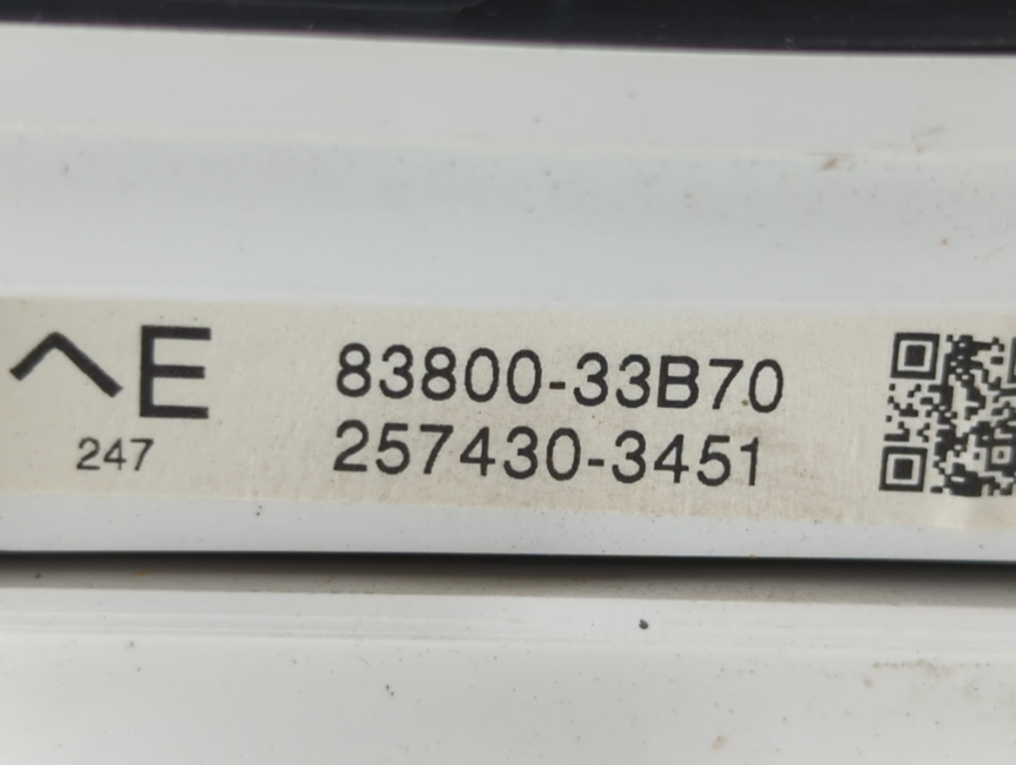 2007-2008 Lexus Es350 Instrument Cluster Speedometer Gauges P/N:83800-33B71 83800-33B70 Fits Fits 2007 2008 OEM Used Auto Pa