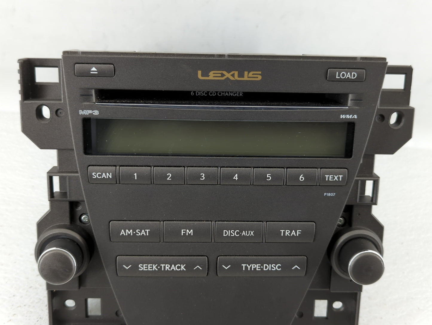 2007-2009 Lexus Es350 Radio AM FM Cd Player Receiver Replacement P/N:86120-33720 Fits Fits 2007 2008 2009 OEM Used Auto Part