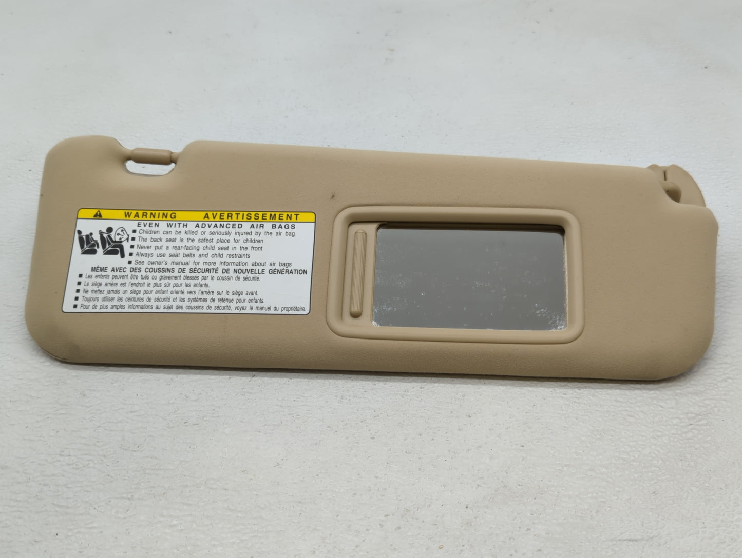 2007-2009 Lexus Es350 Sun Visor Shade Replacement Passenger Right Mirror Fits Fits 2007 2008 2009 OEM Used Auto Parts - Oemu