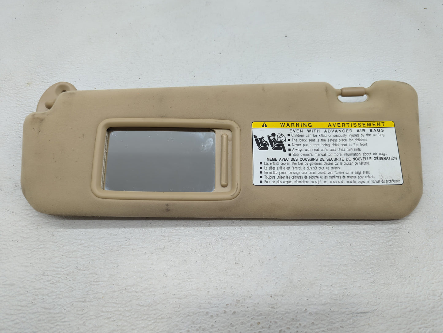 2007-2009 Lexus Es350 Sun Visor Shade Replacement Passenger Right Mirror Fits Fits 2007 2008 2009 OEM Used Auto Parts - Oemu