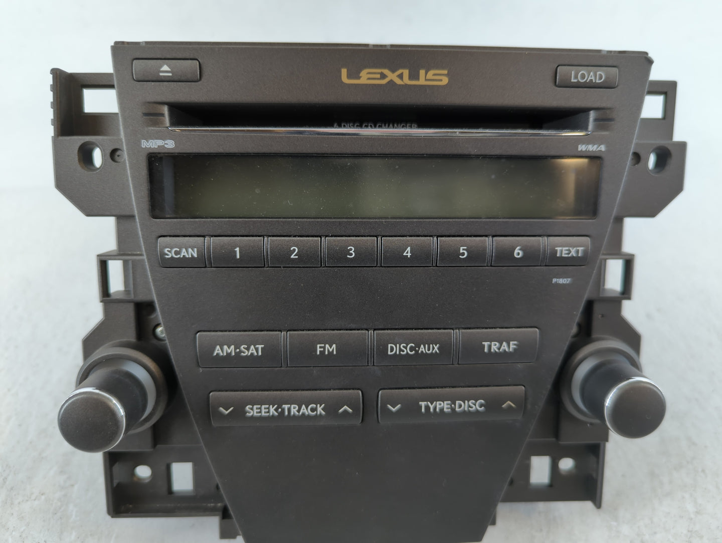 2007-2009 Lexus Es350 Radio AM FM Cd Player Receiver Replacement P/N:86120-33720 Fits Fits 2007 2008 2009 OEM Used Auto Part
