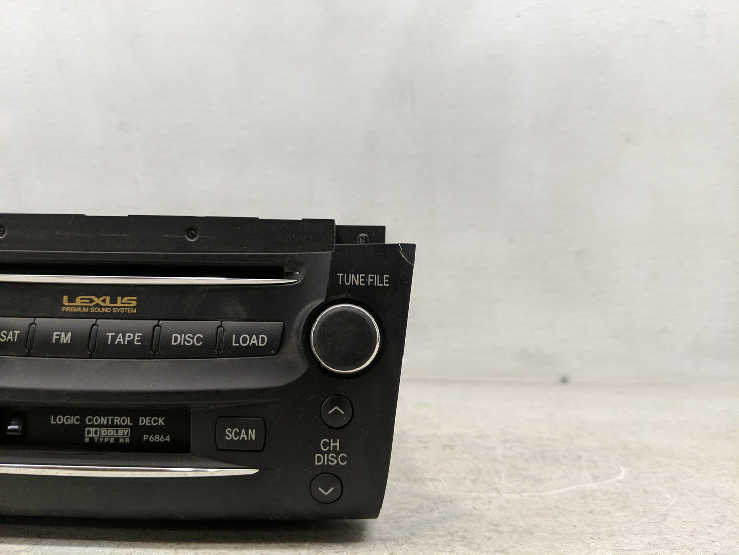 2007 Lexus Gs350 Radio AM FM Cd Player Receiver Replacement P/N:86120-30A80-C0 Fits OEM Used Auto Parts - Oemusedautoparts1.