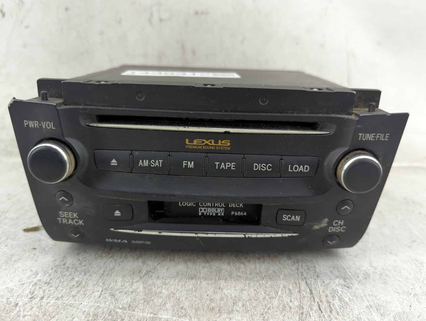2007 Lexus Gs350 Radio AM FM Cd Player Receiver Replacement P/N:86120-30A80-C0 FX-MG5157ZT-02, FPK001835UC Fits OEM Used Aut