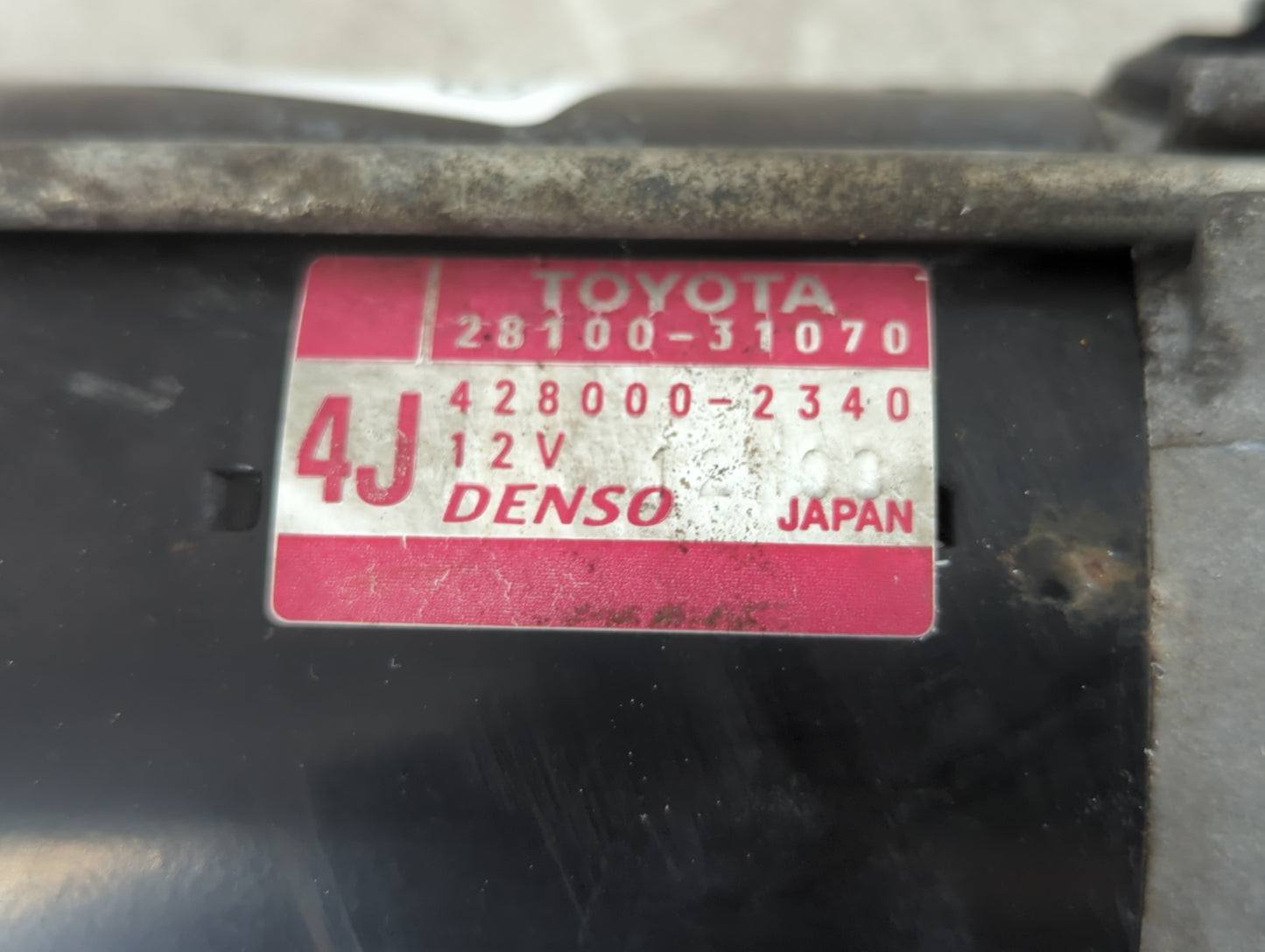 2007 Lexus Is250 Car Starter Motor Solenoid OEM P/N:428000-2340 28100-31070 Fits OEM Used Auto Parts - Oemusedautoparts1.com