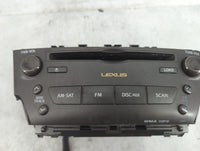 2006-2008 Lexus Is250 Radio AM FM Cd Player Receiver Replacement P/N:P1809 Fits Fits 2006 2007 2008 OEM Used Auto Parts - Oe