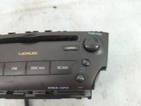 2006-2008 Lexus Is250 Radio AM FM Cd Player Receiver Replacement P/N:P1809 Fits Fits 2006 2007 2008 OEM Used Auto Parts - Oe