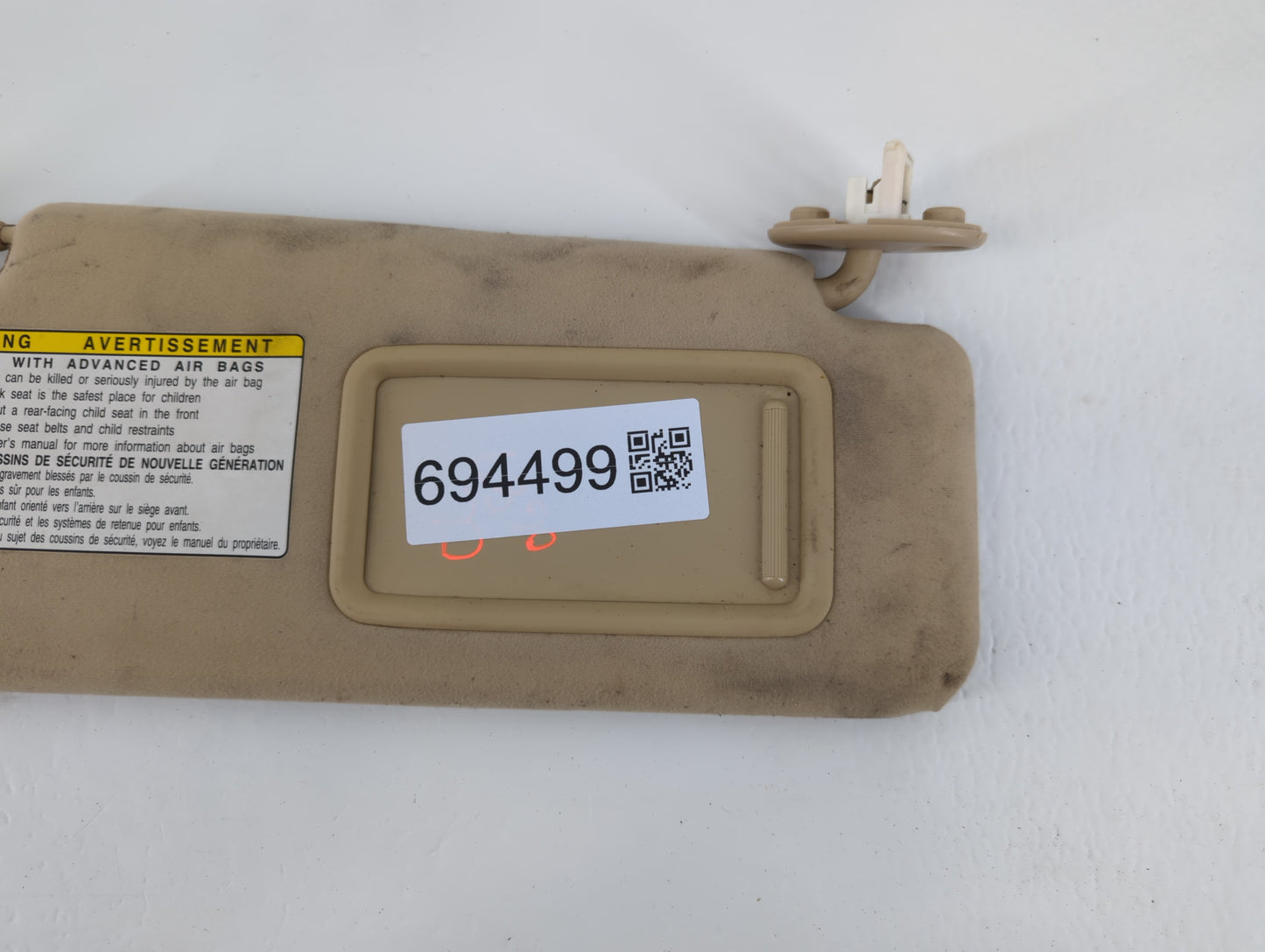 2007-2009 Lexus Is250 Sun Visor Shade Replacement Passenger Right Mirror Fits Fits 2007 2008 2009 OEM Used Auto Parts - Oemu