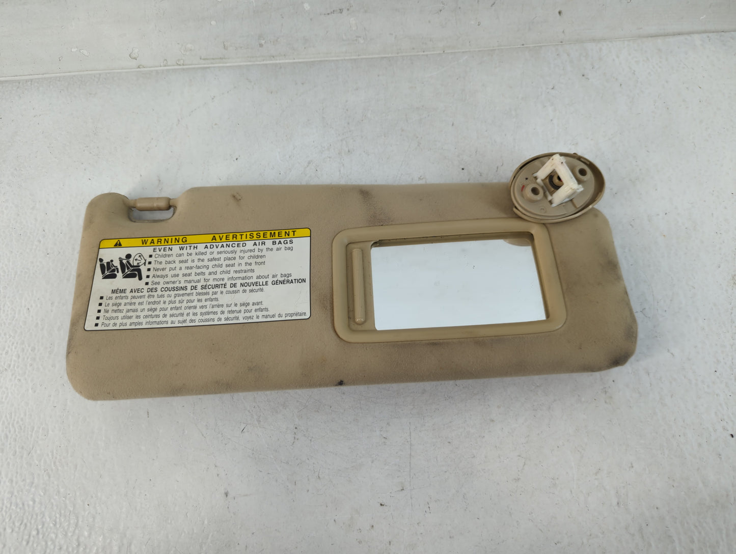2007-2009 Lexus Is250 Sun Visor Shade Replacement Passenger Right Mirror Fits Fits 2007 2008 2009 OEM Used Auto Parts - Oemu