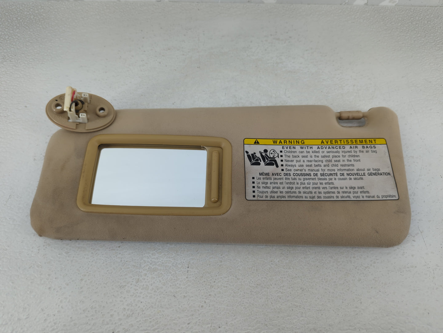 2007-2009 Lexus Is350 Sun Visor Shade Replacement Driver Left Mirror Fits Fits 2007 2008 2009 OEM Used Auto Parts - Oemuseda