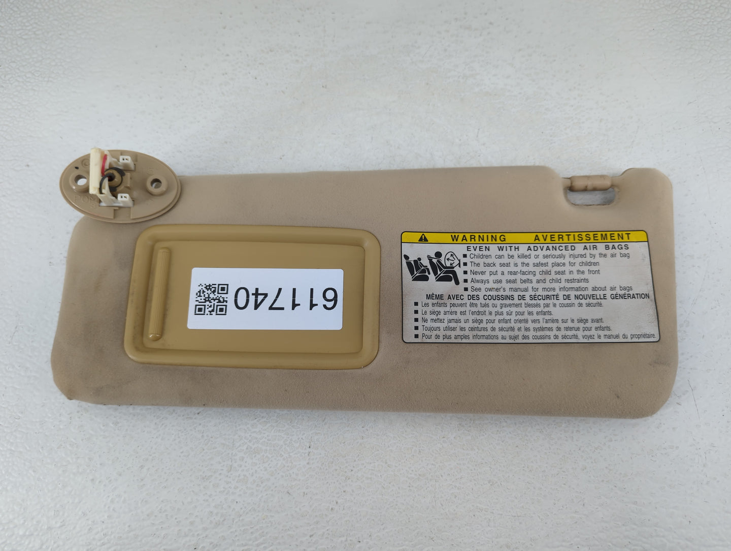 2007-2009 Lexus Is350 Sun Visor Shade Replacement Driver Left Mirror Fits Fits 2007 2008 2009 OEM Used Auto Parts - Oemuseda