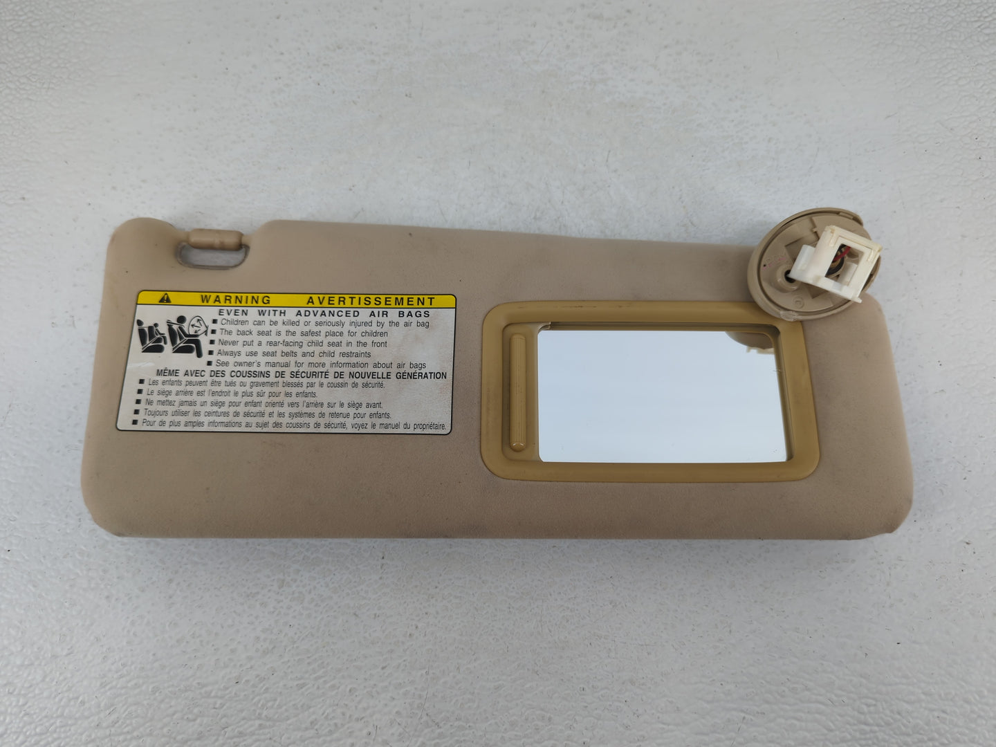 2007-2009 Lexus Is350 Sun Visor Shade Replacement Passenger Right Mirror Fits Fits 2007 2008 2009 OEM Used Auto Parts - Oemu