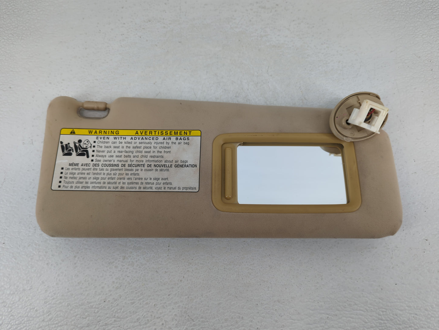 2007-2009 Lexus Is350 Sun Visor Shade Replacement Passenger Right Mirror Fits Fits 2007 2008 2009 OEM Used Auto Parts - Oemu