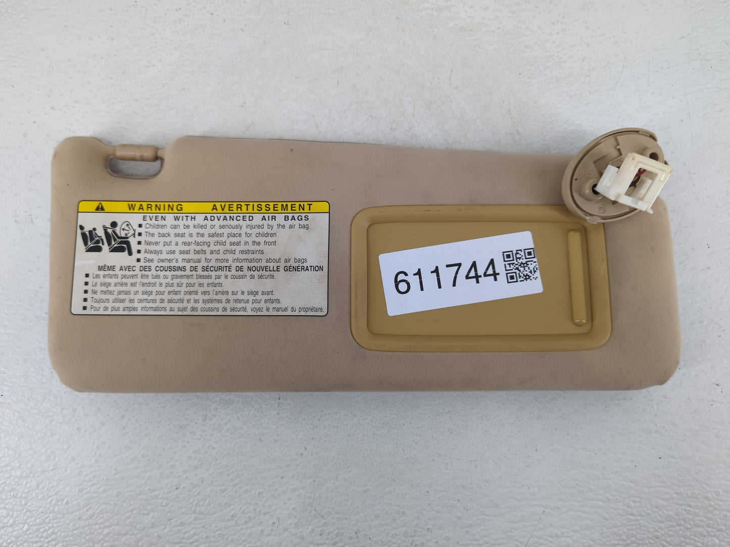 2007-2009 Lexus Is350 Sun Visor Shade Replacement Passenger Right Mirror Fits Fits 2007 2008 2009 OEM Used Auto Parts - Oemu