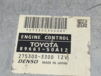 2007 Lexus Ls460 PCM Engine Control Computer ECU ECM PCU OEM P/N:89661-50A12 275300-3300 Fits OEM Used Auto Parts - Oemuseda