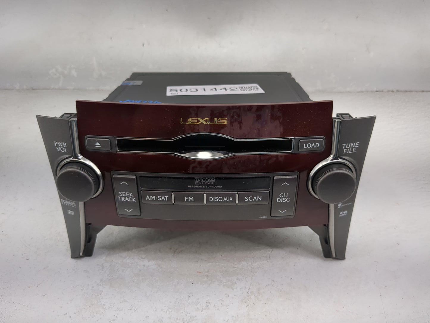 2007-2009 Lexus Ls460 Radio AM FM Cd Player Receiver Replacement P/N:86120-50F10-1 DEX-MG9967DV, P6501 Fits Fits 2007 2008 2