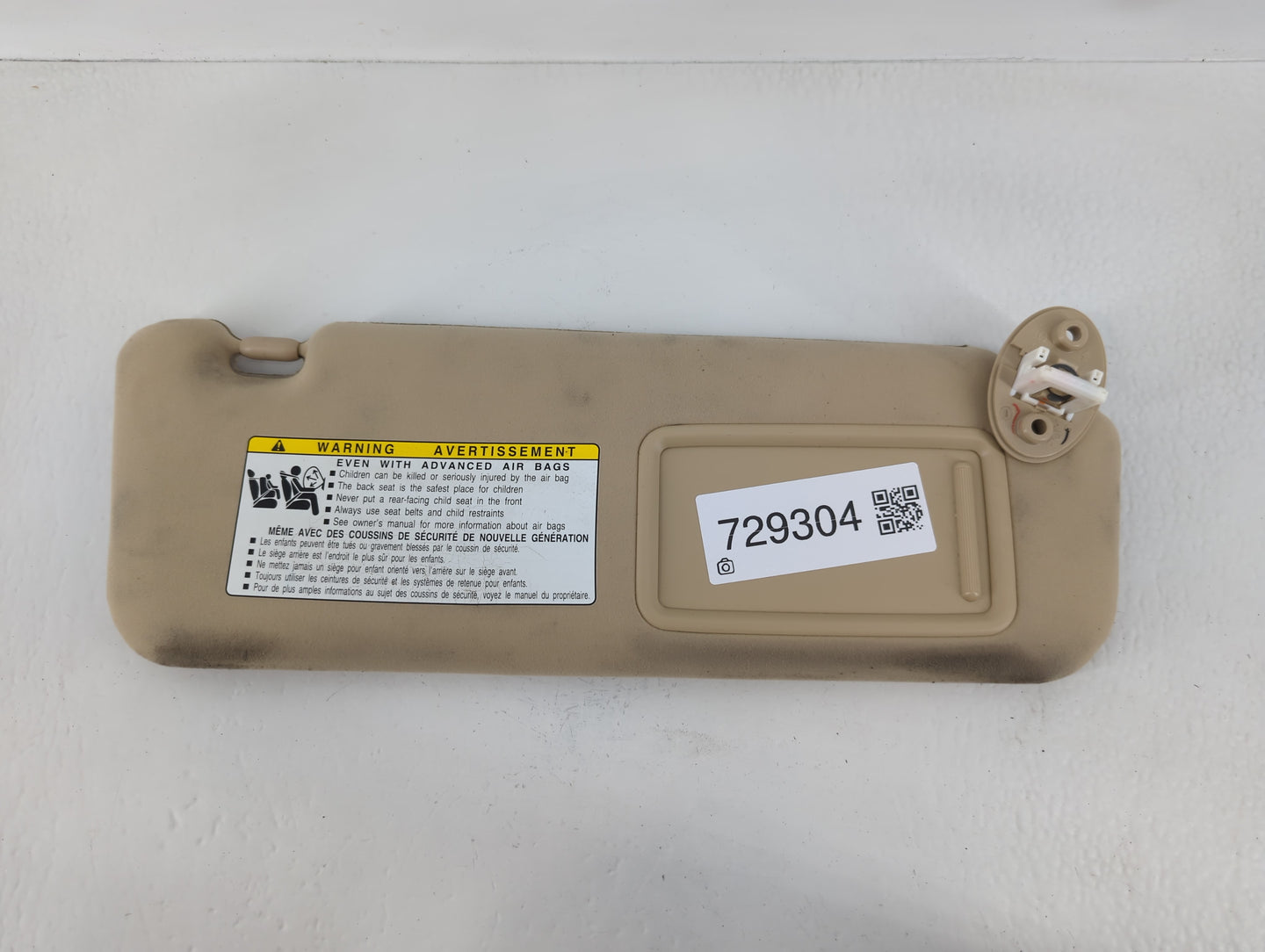 2007-2009 Lexus Ls460 Sun Visor Shade Replacement Passenger Right Mirror Fits Fits 2007 2008 2009 OEM Used Auto Parts - Oemu