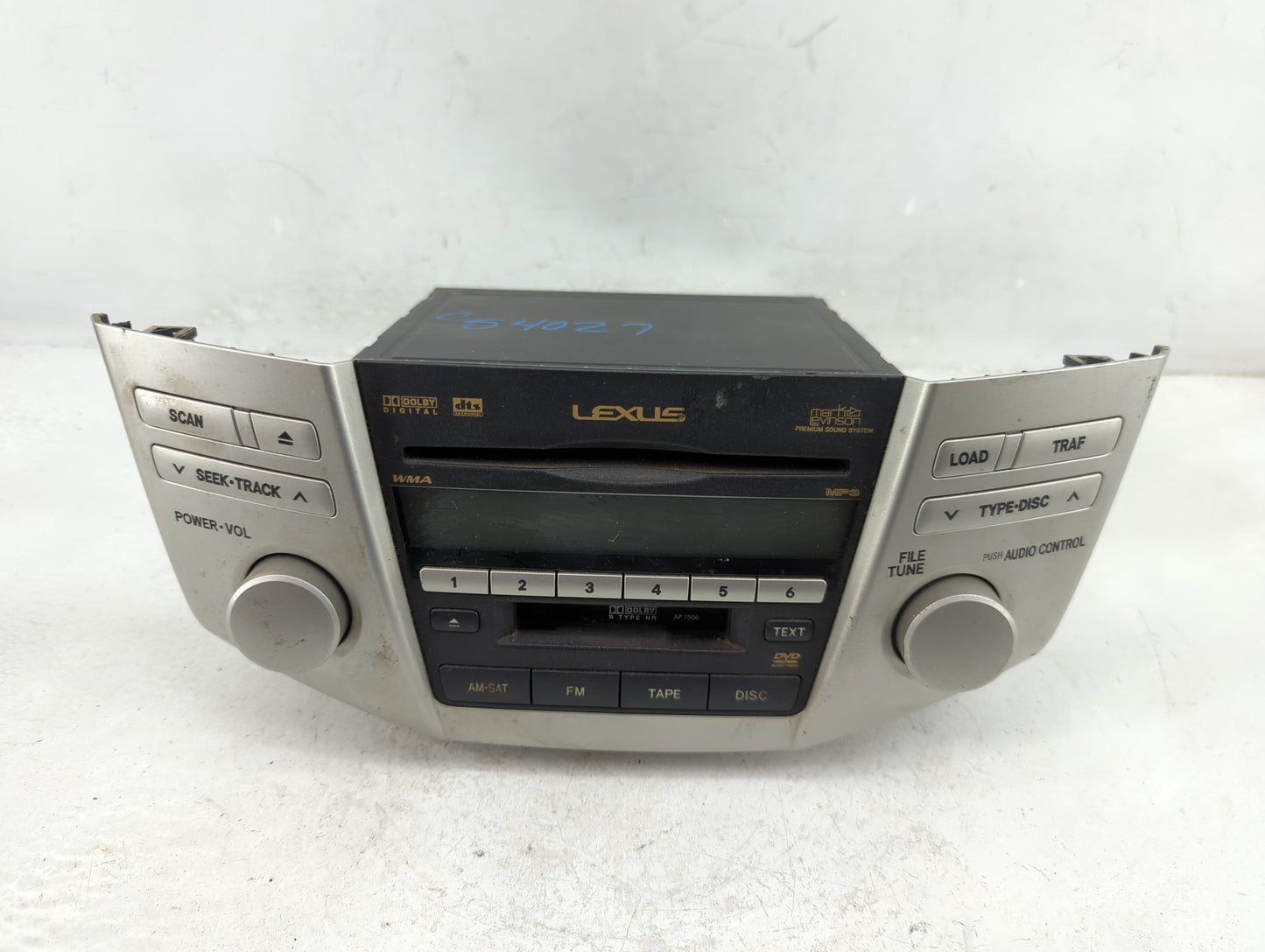 2007-2009 Lexus Rx350 Radio AM FM Cd Player Receiver Replacement P/N:86120-0E080 Fits Fits 2006 2007 2008 2009 OEM Used Auto