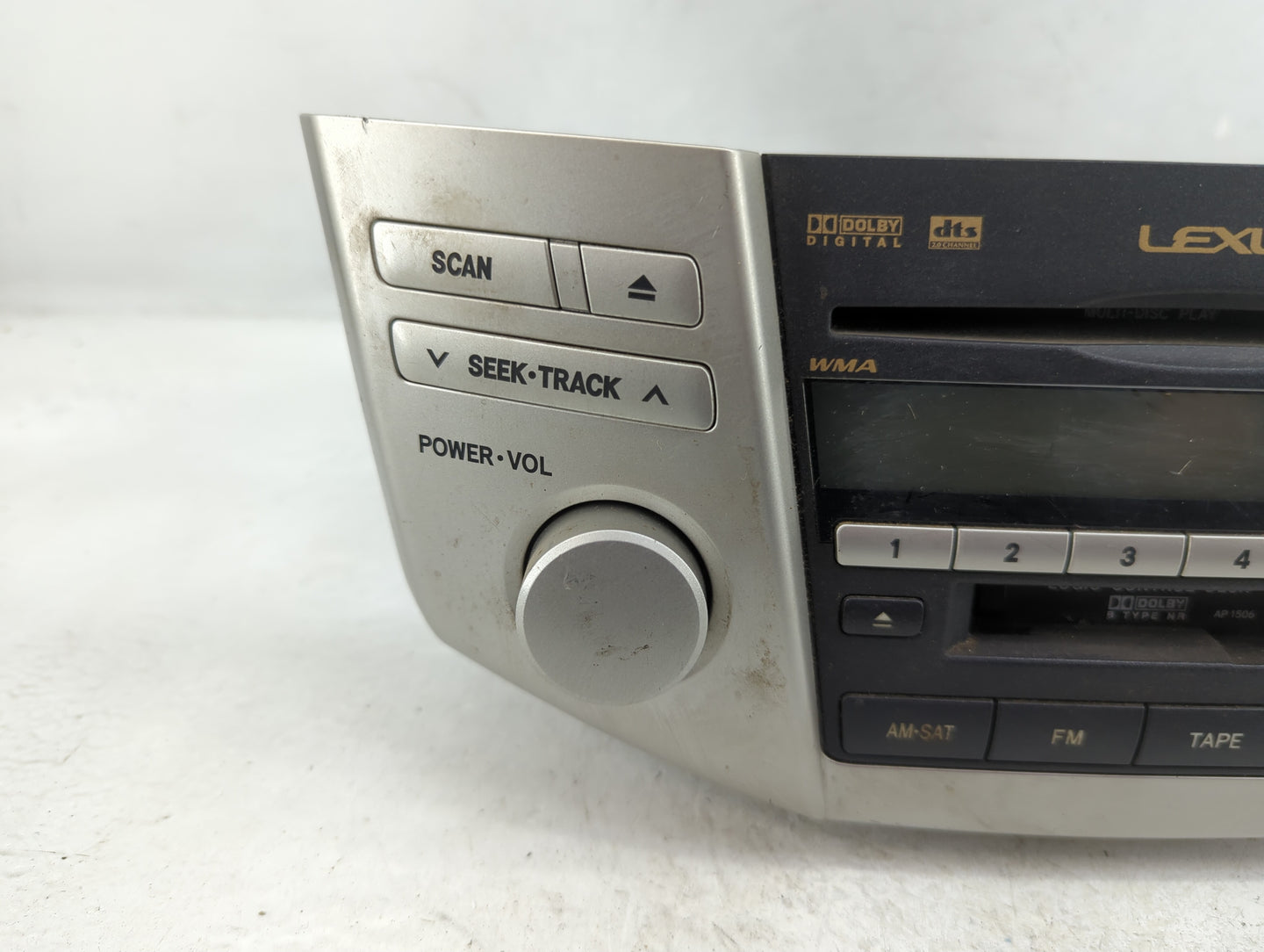 2007-2009 Lexus Rx350 Radio AM FM Cd Player Receiver Replacement P/N:86120-0E080 Fits Fits 2006 2007 2008 2009 OEM Used Auto