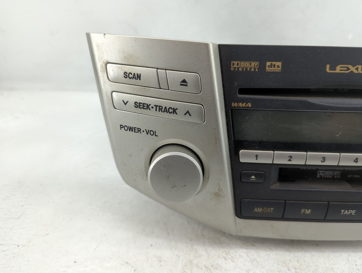 2007-2009 Lexus Rx350 Radio AM FM Cd Player Receiver Replacement P/N:86120-0E080 Fits Fits 2006 2007 2008 2009 OEM Used Auto