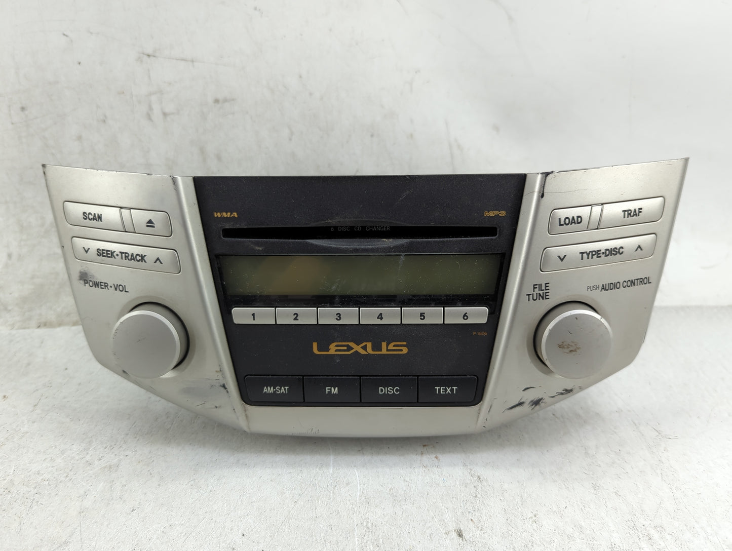 2007-2008 Lexus Rx400 Radio AM FM Cd Player Receiver Replacement P/N:86120-48A00 DEX-MG8167ZT-02 Fits Fits 2006 2007 2008 20