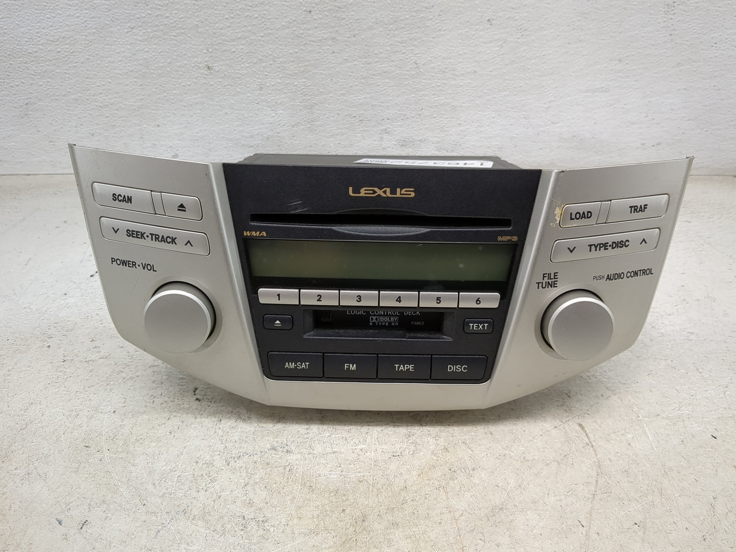 2007-2008 Lexus Rx400 Radio AM FM Cd Player Receiver Replacement P/N:86120-48A20 FX-MG9067ZT-02 Fits Fits 2006 2007 2008 200