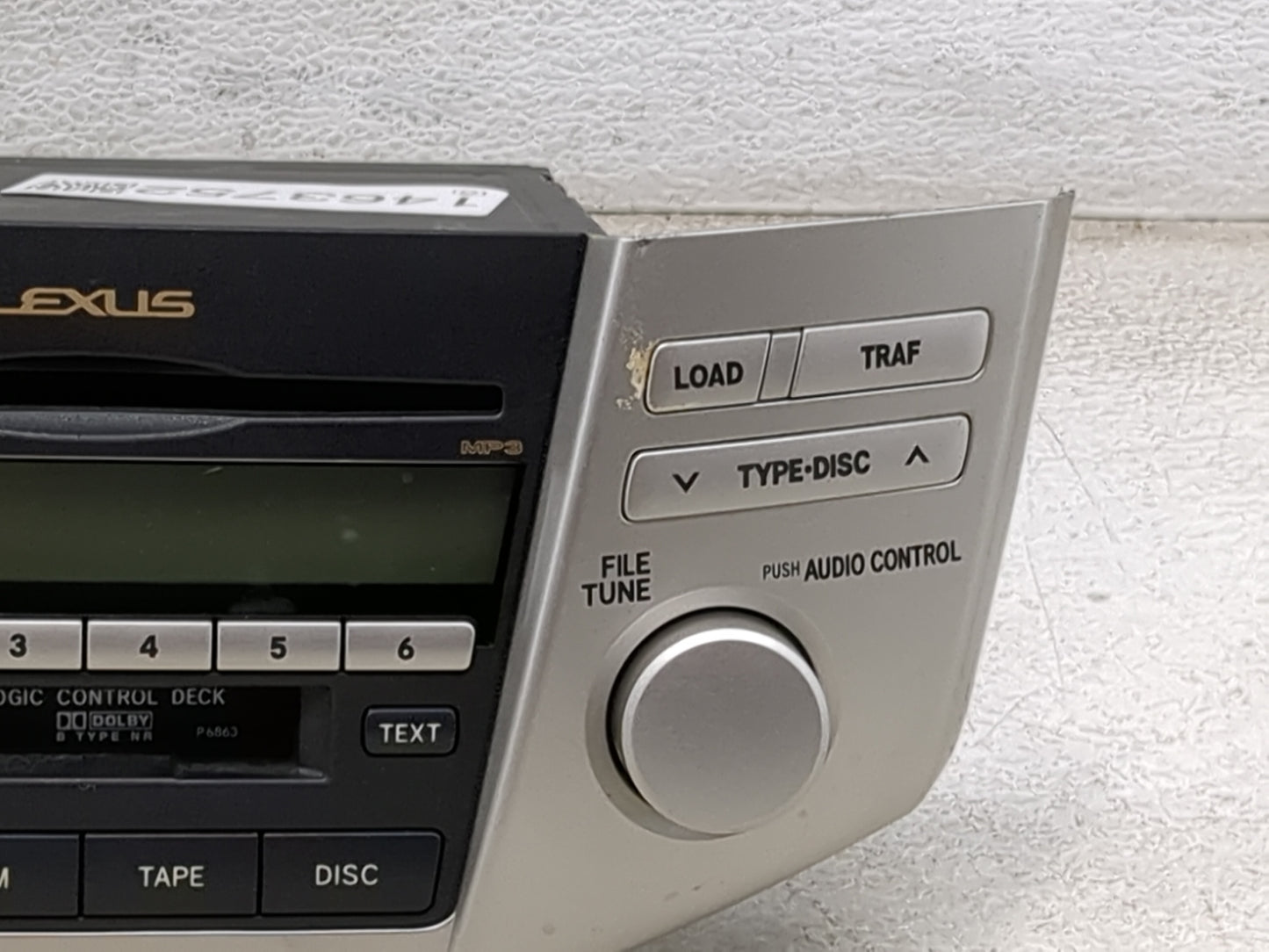 2007-2008 Lexus Rx400 Radio AM FM Cd Player Receiver Replacement P/N:86120-48A20 FX-MG9067ZT-02 Fits Fits 2006 2007 2008 200