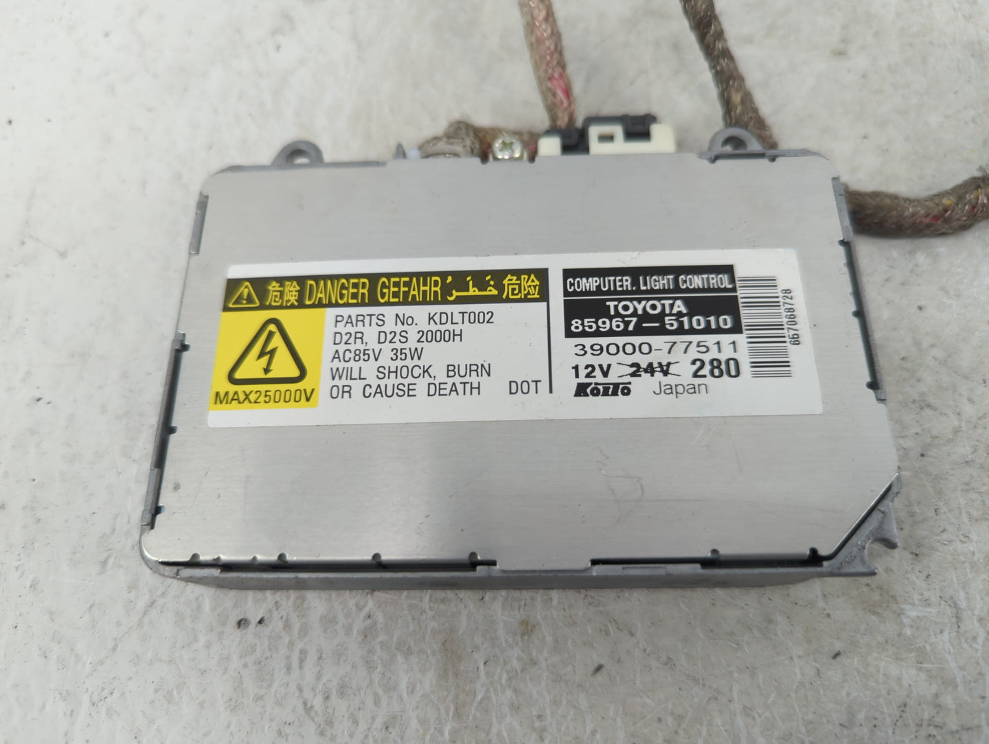 2006-2008 Lexus Rx400h Headlight Ballast Head Light - Oemusedautoparts1.com