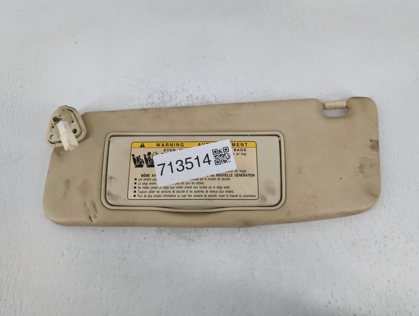 2007-2010 Lexus Sc430 Sun Visor Shade Replacement Driver Left Mirror Fits Fits 2007 2008 2009 2010 OEM Used Auto Parts - Oem