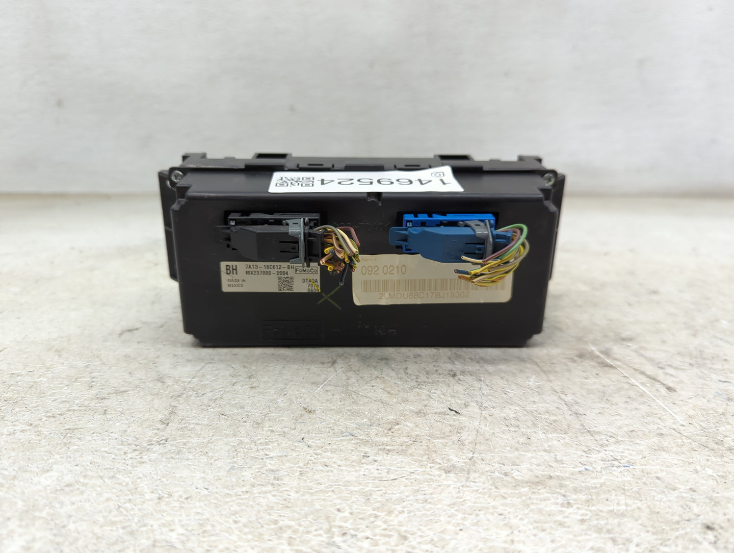 2007 Lincoln Mkx Climate Control Module Temperature AC/Heater Replacement P/N:7A13-18C612-BH MX237000-2094 Fits OEM Used Aut