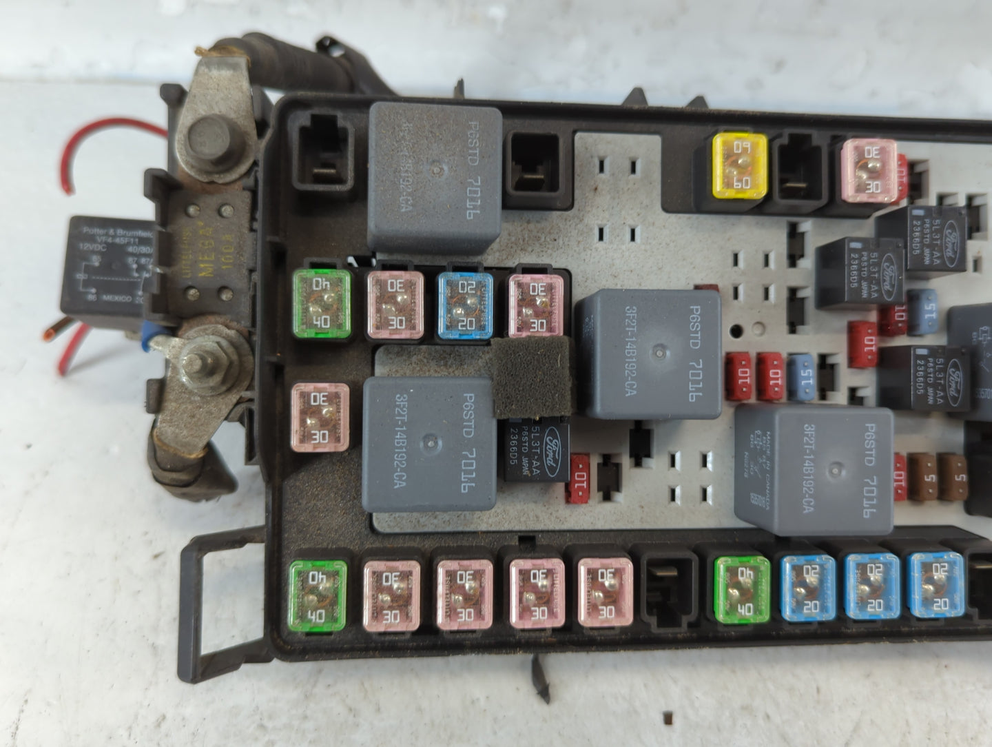 2007-2010 Lincoln Mkx Fusebox Fuse Box Panel Relay Module P/N:7T4T-14A003-AA Fits Fits 2007 2008 2009 2010 OEM Used Auto Par