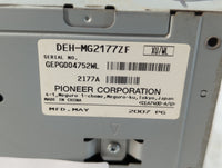 2007 Lincoln Mkx Radio AM FM Cd Player Receiver Replacement P/N:DEH-MG2177ZF Fits OEM Used Auto Parts - Oemusedautoparts1.co