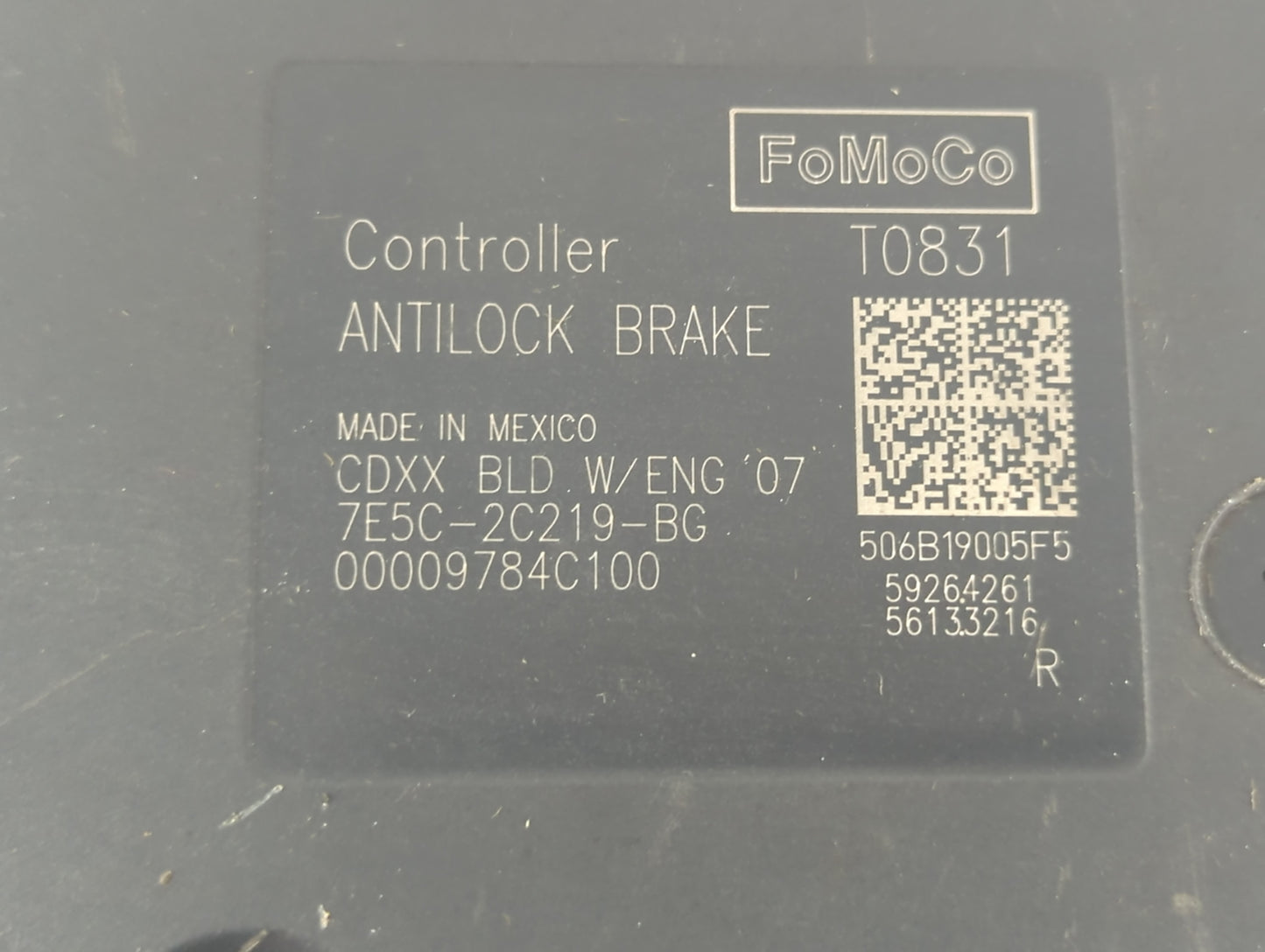 2007-2008 Lincoln Mkz ABS Pump Control Module Replacement P/N:506B19005F5 7E5C-2C219-BG Fits Fits 2007 2008 OEM Used Auto Pa