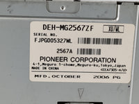 2007 Lincoln Mkz Radio AM FM Cd Player Receiver Replacement P/N:DEH-MG2567ZF Fits OEM Used Auto Parts - Oemusedautoparts1.co