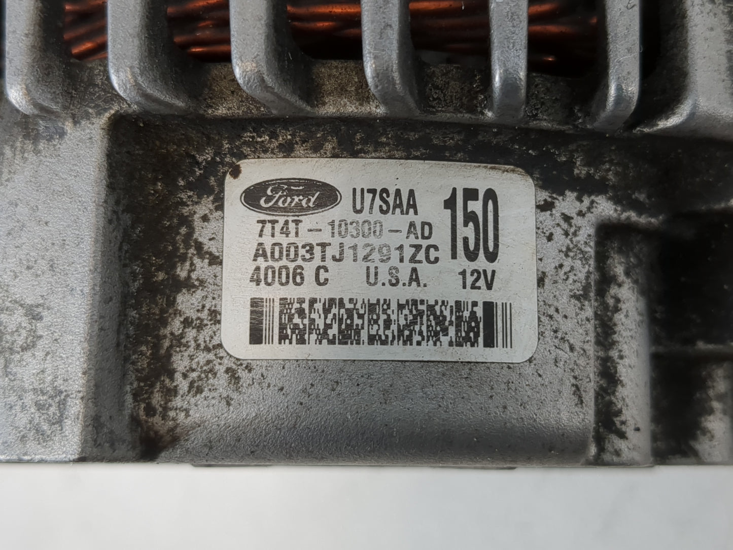 2007 Lincoln Mkz Alternator Replacement Generator Charging Assembly Engine OEM P/N:7T4T-10300-AD Fits OEM Used Auto Parts - 