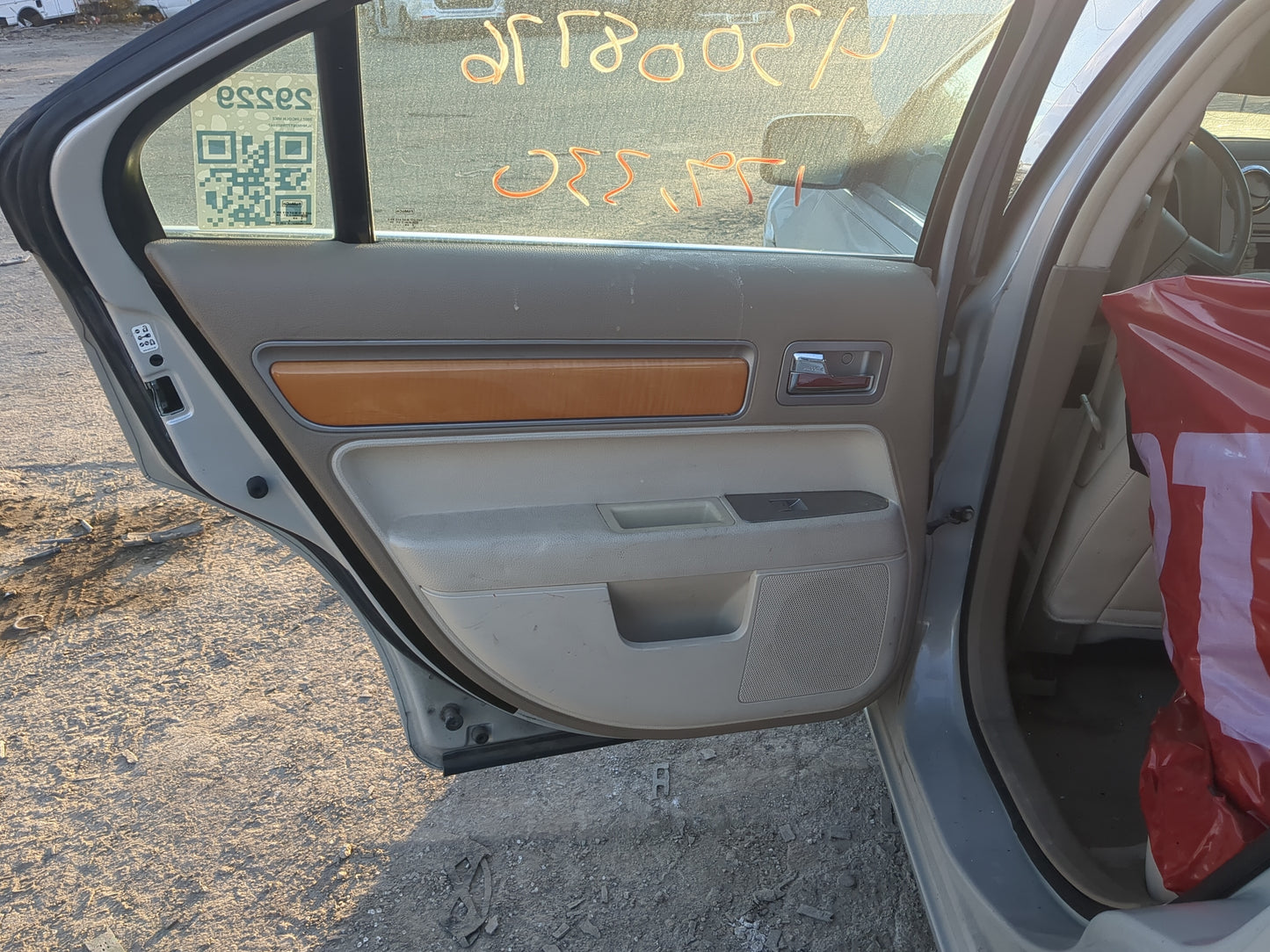 2007-2012 Lincoln Mkz Driver Rear Door Oem 1203783 - Oemusedautoparts1.com