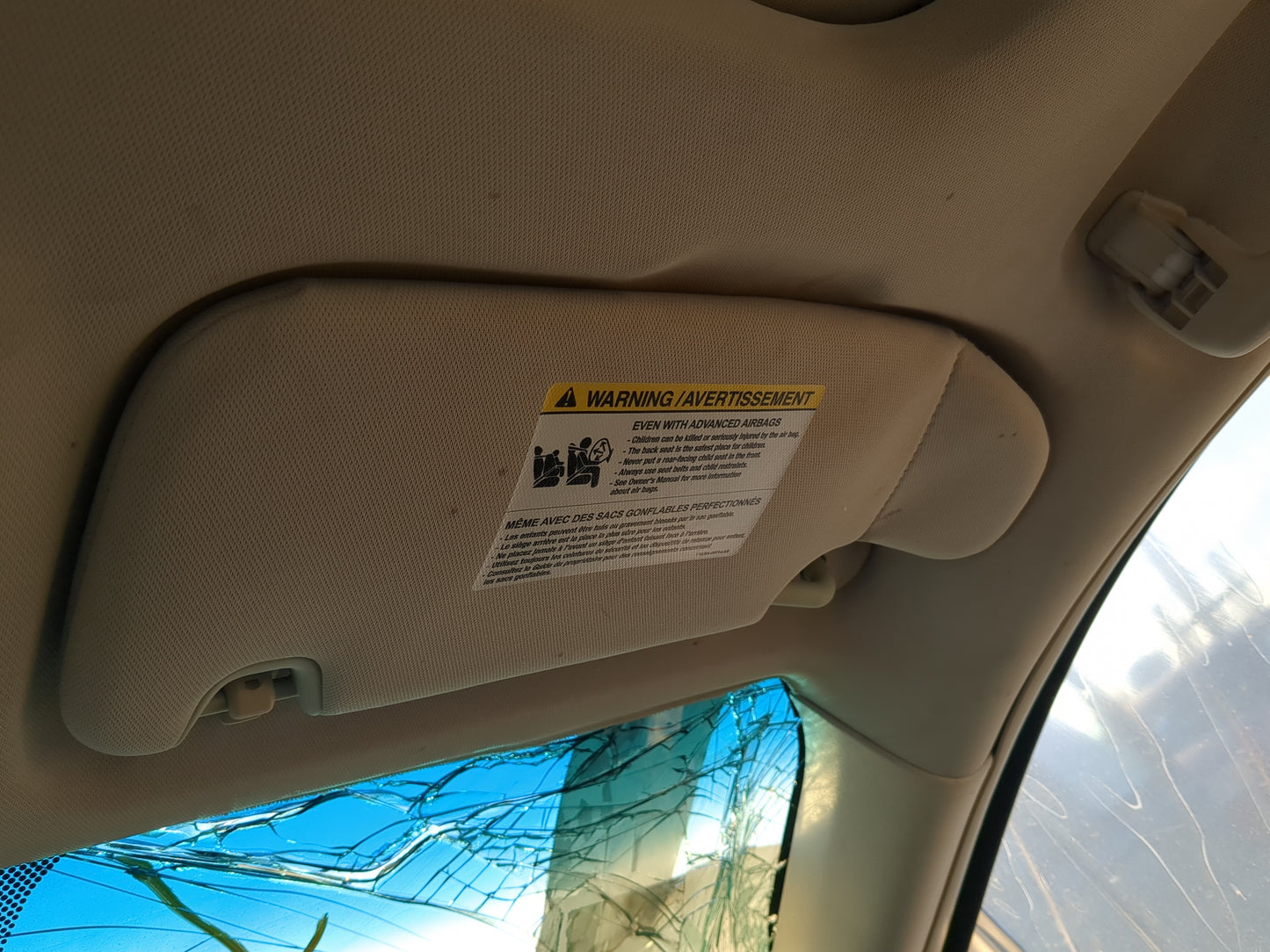 2007-2009 Lincoln Mkz Sun Visor Shade Replacement Passenger Right Mirror Fits Fits 2006 2007 2008 2009 OEM Used Auto Parts -