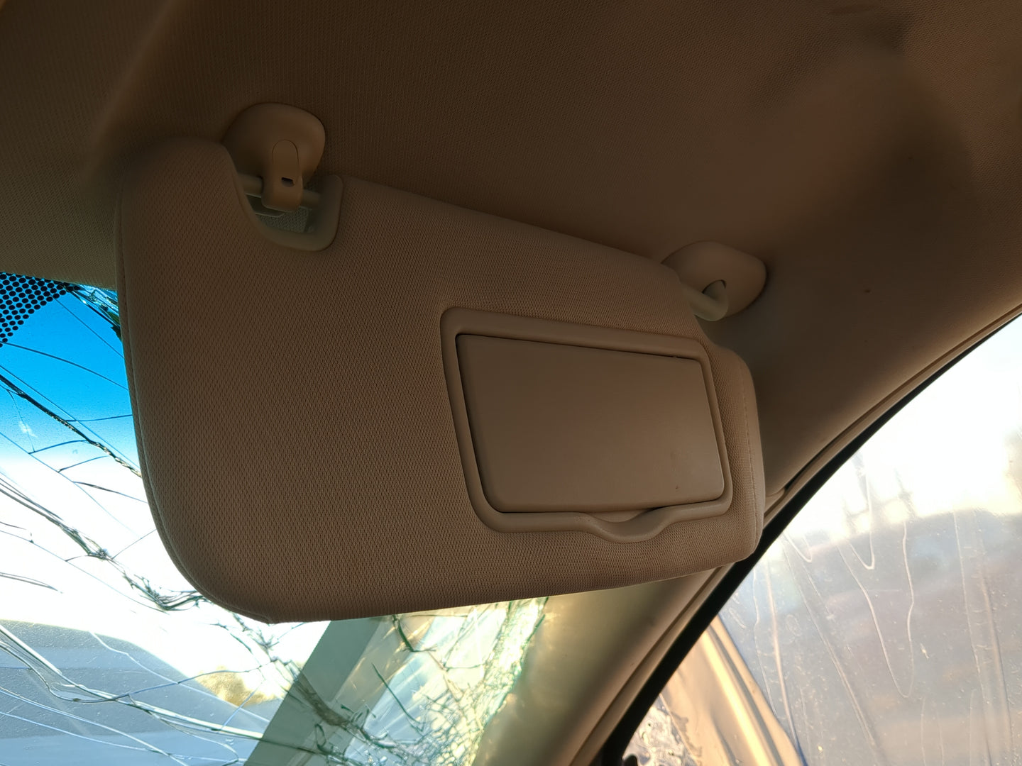 2007-2009 Lincoln Mkz Sun Visor Shade Replacement Passenger Right Mirror Fits Fits 2006 2007 2008 2009 OEM Used Auto Parts -