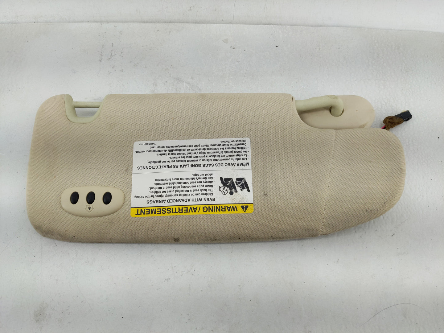 2007-2009 Lincoln Mkz Sun Visor Shade Replacement Driver Left Mirror Fits Fits 2006 2007 2008 2009 OEM Used Auto Parts - Oem