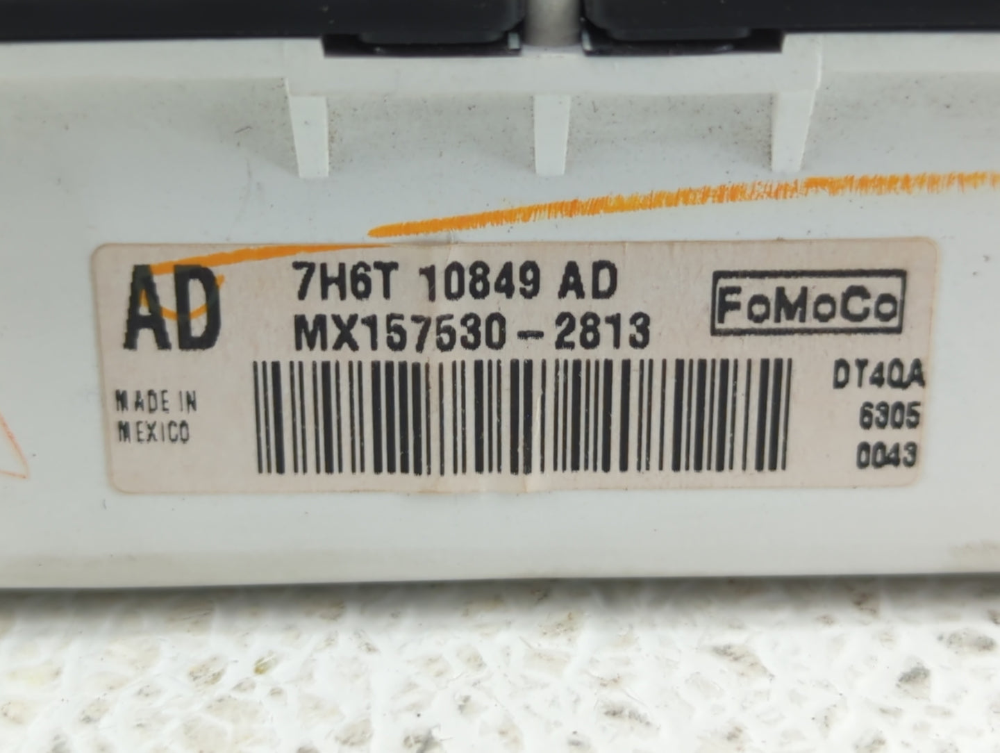2007 Lincoln Mkz Instrument Cluster Speedometer Gauges P/N:7H6T-10849-AA 7H6T-10849-AB, 7H6T-10849-AC, 7H6T-10849-AD Fits OE