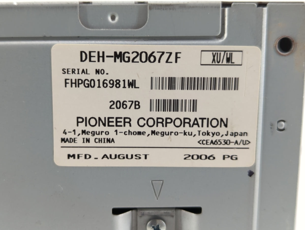 2007-2007 Lincoln Mkz Am Fm Cd Player Radio Receiver 502334 - Oemusedautoparts1.com