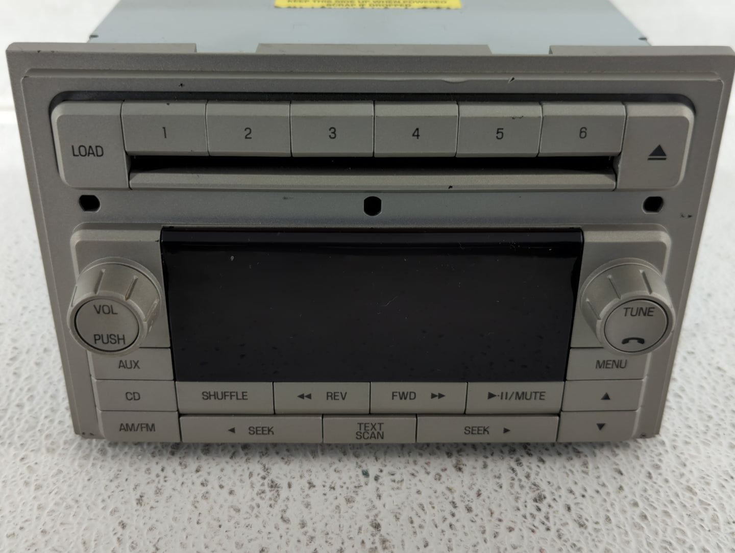 2007 Lincoln Mkz Radio AM FM Cd Player Receiver Replacement P/N:7H6T-18C815-AG DEH-MG2567ZF Fits OEM Used Auto Parts - Oemus