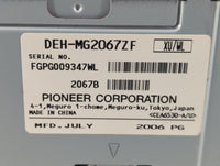 2007 Lincoln Mkz Radio AM FM Cd Player Receiver Replacement P/N:7H6T-18C815-AG DEH-MG2567ZF Fits OEM Used Auto Parts - Oemus