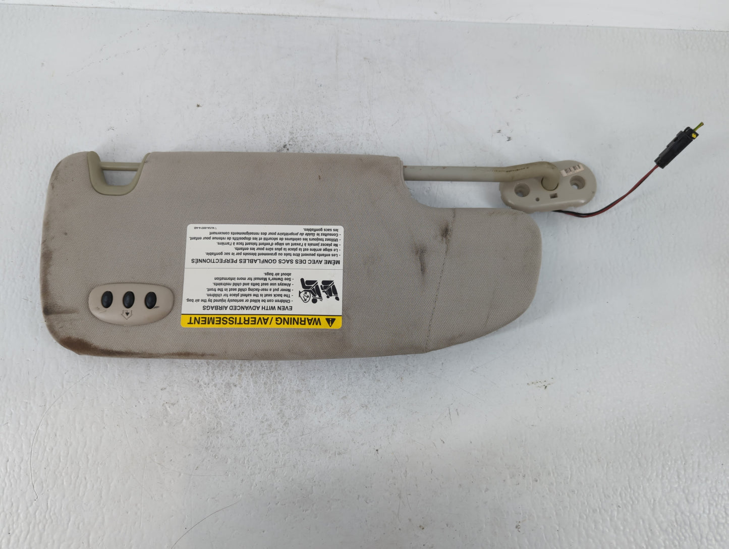 2007-2009 Lincoln Mkz Sun Visor Shade Replacement Driver Left Mirror Fits Fits 2006 2007 2008 2009 OEM Used Auto Parts - Oem