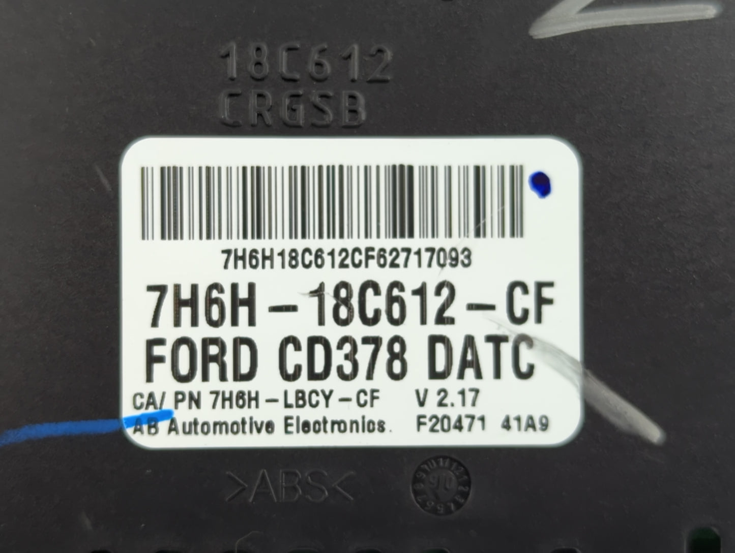 2007-2009 Lincoln Mkz Climate Control Module Temperature AC/Heater Replacement P/N:7H6H-18C612-CF Fits Fits 2007 2008 2009 O